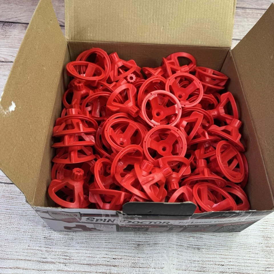 RTC Spin Doctor Leveling Cap (Red) 100pc. Box Tile Leveling System Caps (SDCAP) - Image 2 of 4