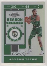 2019-20 Panini Contenders Optic Season Ticket Silver Prizm Jayson Tatum #21 3g0