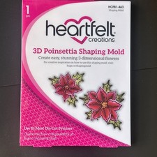Heartfelt Creations Poinsettia Shaping Mold BRAND NEW HCFB1- 463 paper crafts