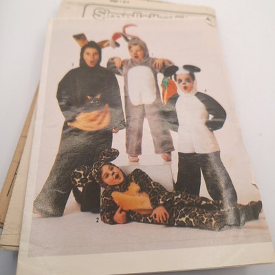 Simplicity 8331 Child Bunny, Leopard, Kangaroo & Panda Costume Pattern - Sz 2-4