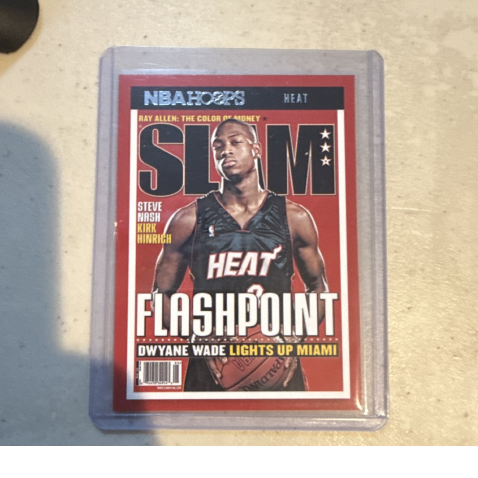 2021-22 Panini Hoops SLAM Insert #87 Dwyane Wade FLASHPOINT Miami Heat