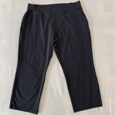 Susan Graver Weekend Women's Pull On Premium Stretch Crop Pants Gray Petite XLP