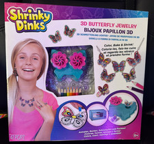 NEW SHRINKY DINKS 3D BUTTERFLY JEWELRY MAKING KIT 2016