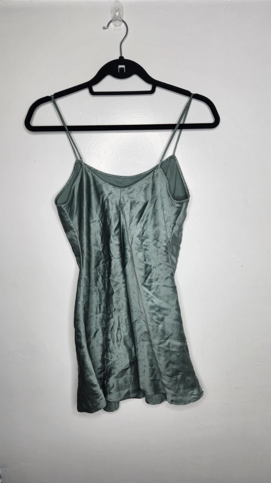 UNDERCOVER Abito Victoria's Secret vintage anni 2000 seta spaghetti strap slip taglia S grigio