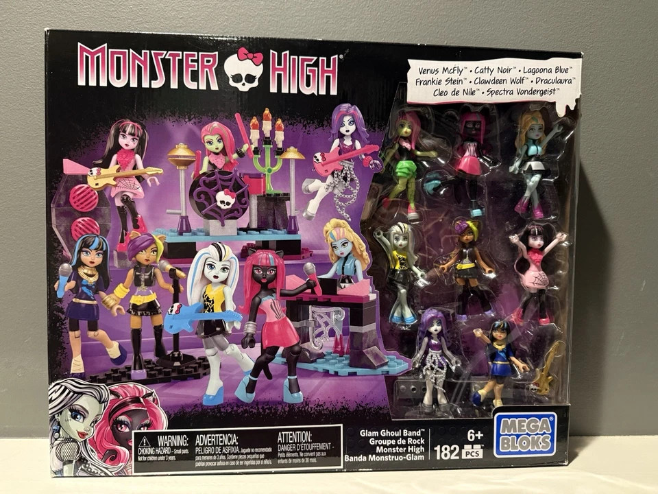 Mega Bloks Monster High Glam Ghoul Band Building Kit Brand New In Box - Image 3 of 4