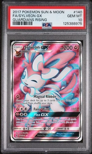 Sylveon 140/145 - Sun & Moon: Guardians Rising PSA 10 GEM MT