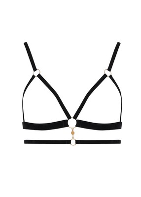 Bluebella Simone Open Soft Bra Black/Gold US Women s Size Large NEW