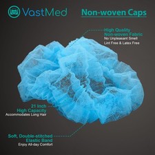 Disposable Mesh Bouffant Caps by Vastmed