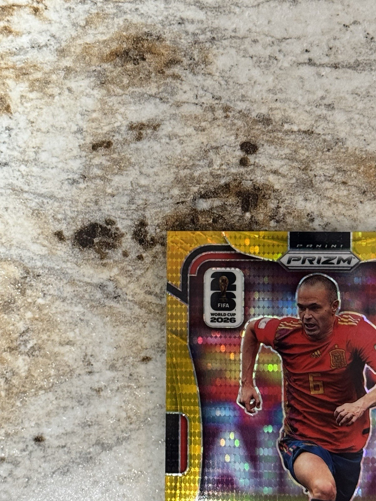 Panini Prizm FIFA World Cup 2026 Andres Iniesta Spain GOLD Parallel 02/10 Barça view 5