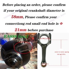 Engine Crankshaft & Connecting Rod Bearings Kit For Audi VW 2.0T EA888 Gen2 | Replaces 06H105021F 06H198401D