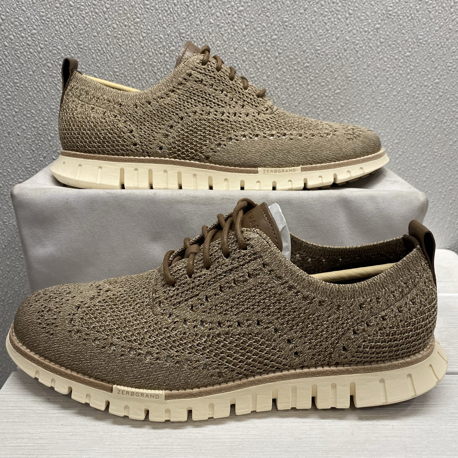 Cole Haan Mens Size 9 Zerogrand Remastered Stitchlite Wingtip Oxford Lace Up