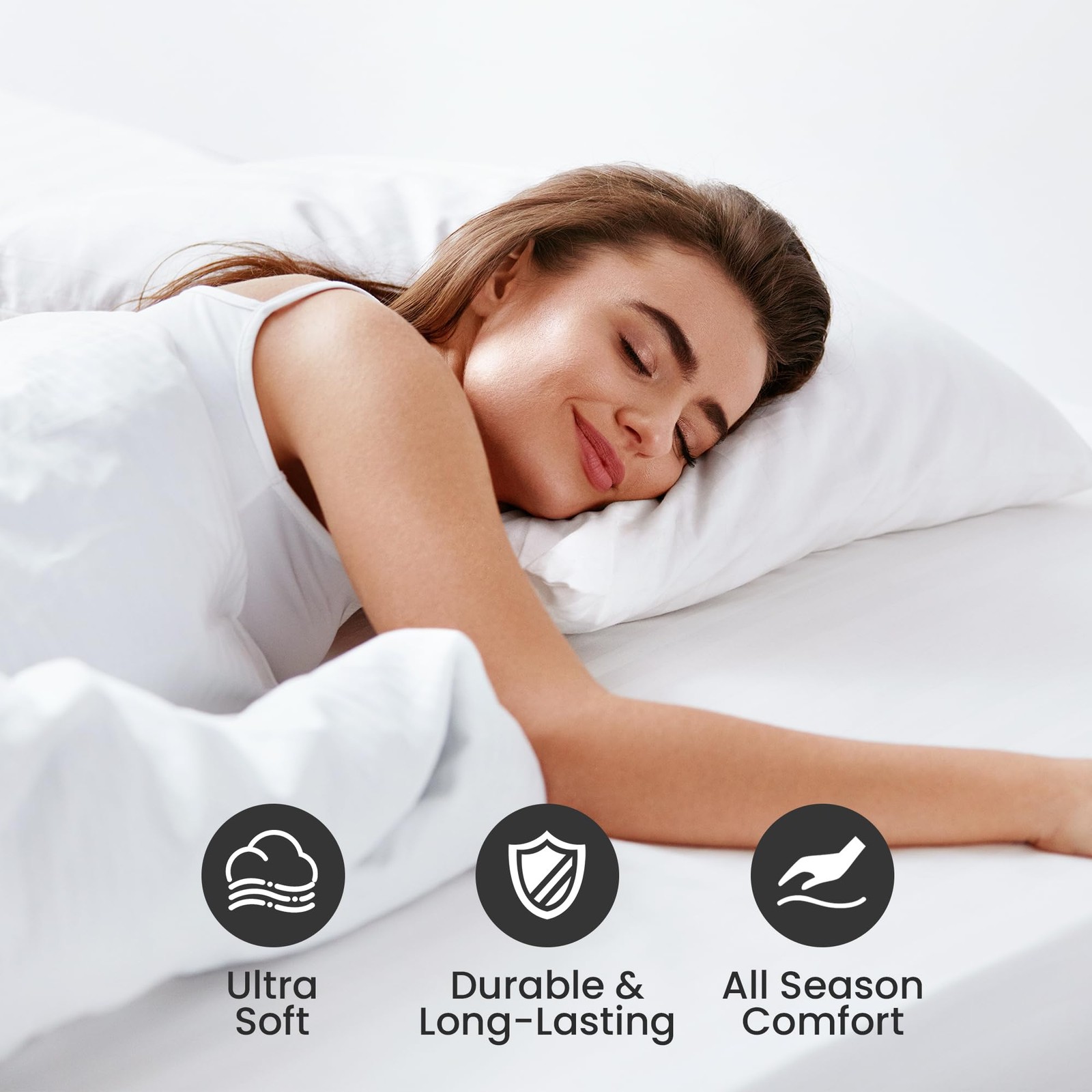 Queen Fitted Sheet Only Ultra Soft Brushed Microfiber Hotel Quality Bottom Sh...