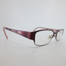 Marchon NYC West Side Jane 604 Burgundy Purple Oval Eyeglass Frames 52-16-135