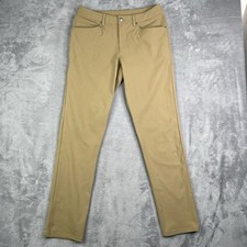 Lululemon Pants Men 31x33 ABC Classic Fit Warpstreme Performance Tan Brown Golf