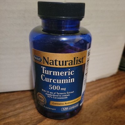 Rexall Naturalist Turmeric Curcumin 500mg (120 capsules) Exp. 05/26