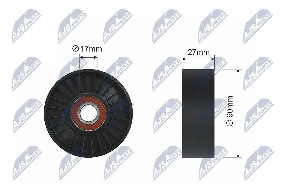 N.T.Y. RNK-CH-034.NTY Tensioner Pulley, V-belt for JEEP