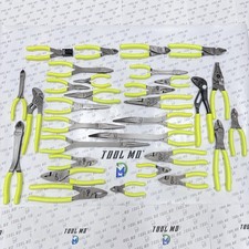 Snap-on Tools Usa New 31pc Hi Viz Yellow Pliercutterstripper Set