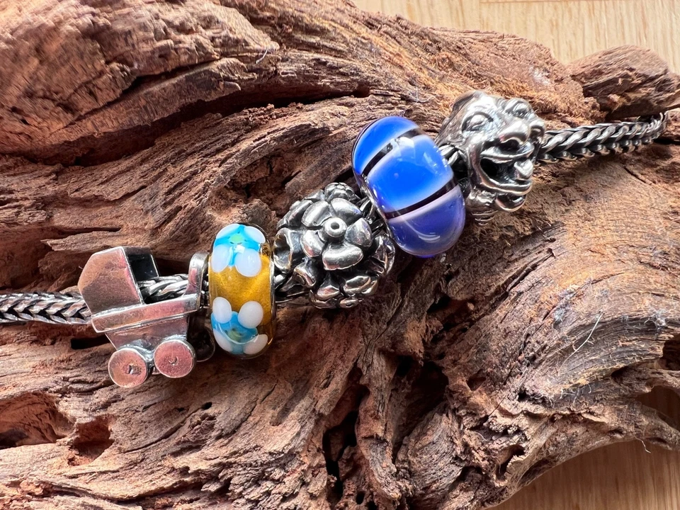 🌟 Orig. Trollbeads Einzelbeads aus dem Anniversary Bracelet 2006 Limitiert HTF!