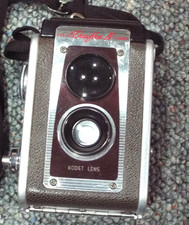 Vintage Kodak Duaflex IV Camera Photography Tan Brown