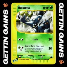 Heracross - 64/144 - Reverse Holo - Skyridge - Pokemon Card - LP