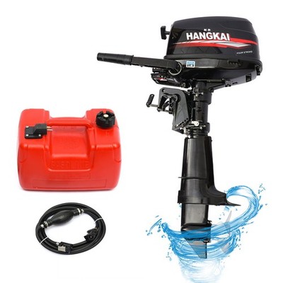 HANGKAI 6.5 HP 4 Stroke Outboard Motor Fishing Boat Engine Water Cooling CDI