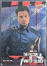 2022 Falcon & Winter Soldier Nice job, Cap Black & Red Parallel Card d#083/225