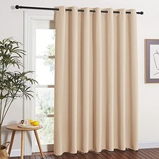 Extra Wide Patio Door Curtain - Energy 100"W x 84"L Pack of 1 Biscotti Beige