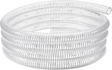 Suction Hose 3/4" ID - 25ft Clear Wire Reinforced Vinyl Tubing Heavy Duty PVC Sp