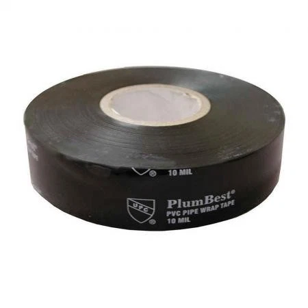 JONES STEPHENS T17102 Pipe Wrap Tape 100' 10MIL PVC Black Domestic - Picture 2 of 7