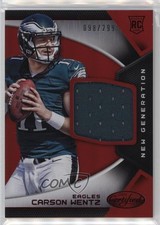 2016 Certified New Generation Jerseys Mirror Red 98/299 Carson Wentz #2 5m2