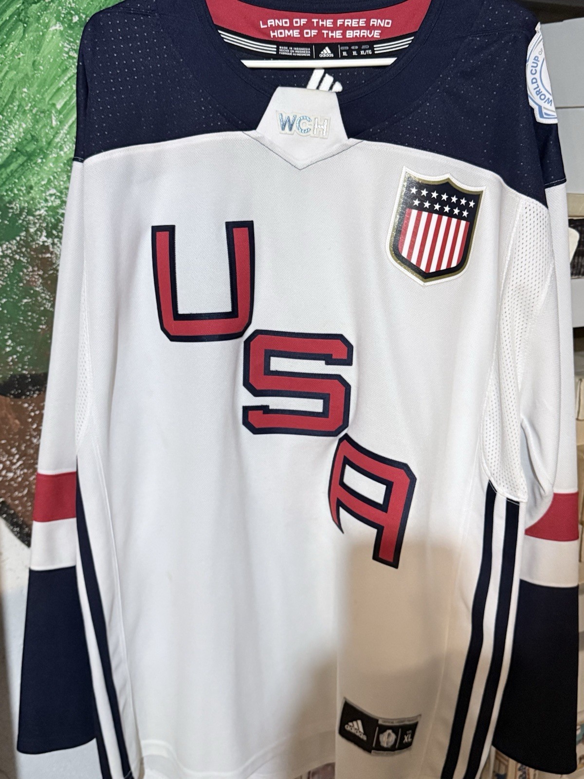 Team USA World Cup Of Hockey 2016 WCOH  Adidas White Jersey NHL