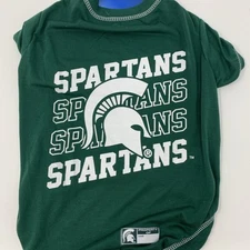 Michigan State Spartans Pets First NCAA Graphic Dog Tee Shirt for Sporty Dog L