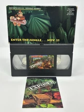 Donkey Kong Country Exposed VHS Promo Nintendo Power SNES Video Tape W/insert