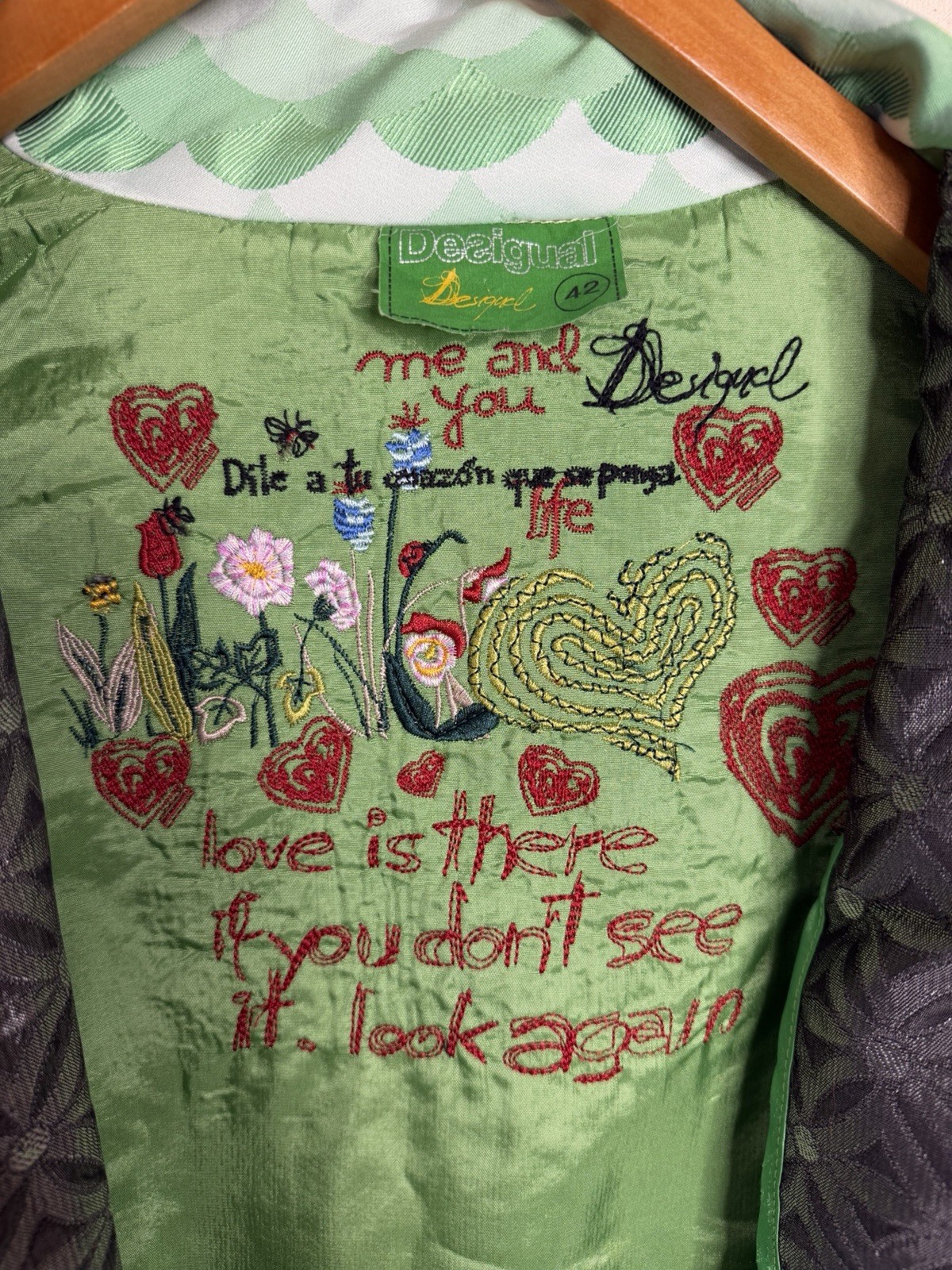 Desigual Multicolor Patchwork Tapestry Boho Women… - image 8