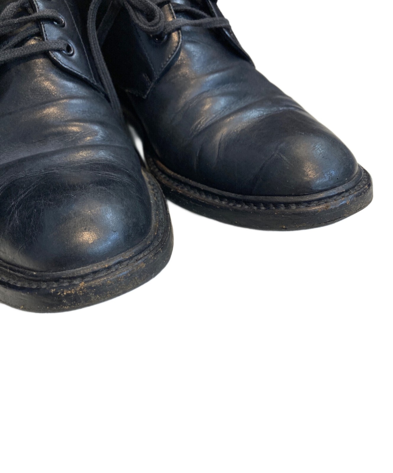 Saint Laurent Lace-up Boots Shoes EU 37 US 7 Leather Black Authentic thumbnail 16