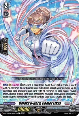 GALAXY B-HERO, COMET ELKYS DZ-BT11/053EN R CARDFIGHT!! VANGUARD LP