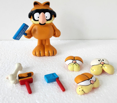 Garfield PVC FIGUREN FACE CHANGE EXPRESSIONS VINYL KIT ''I HATE MONDAY'' / KNOCHEN