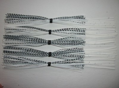 5 SPINNERBAIT SKIRTS color: WHITE SHAD for 1/2 oz. thru 1 oz. BAITS