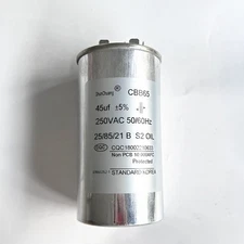 CBB65 Air Conditioner Motor Run Capacitor 45mfd 45uf 250VAC Round Metallized