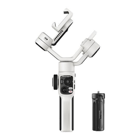 Zhiyun Smooth 5S Combo, White, 3-Axis, Magnetic And Built-In Fill Lights, Dolly