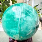 23.02LB Natural Green Fluorite Crystal Ball Sphere Polished Healing Decor Gift — photo 3