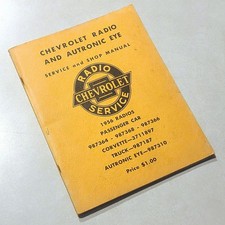 Oem 1956 Chevrolet Radio Autronic Eye Service Shop Manual Gm Car Truck S50