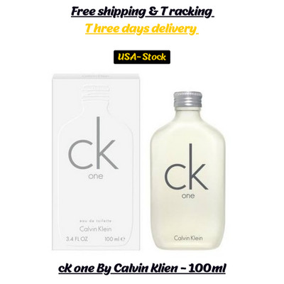 CK One By Calvin Klein EDT  Unisex 3.3 Oz - 100 ml   NEW BOX   Gift For Him/Her.
