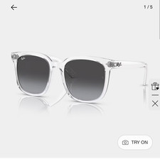 Ray-Ban Mens Lightweight Sunglasses Clear Pla...