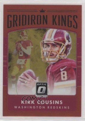 2016 Donruss Optic Gridiron Kings Red 77/99 Kirk Cousins #12 h8k