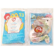 TY McDonald's Teenie Beanie - 13 NEON the Seahorse 2000  4.5 inch - Sealed