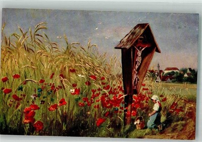 38180866 - Frau Klatschmohn F.E.D. Serie 178 Flurkreuz / Marterl