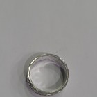 Silver Tone Stainless Steel Braid Pattern Band Ring Size 5 No Stones — photo 2
