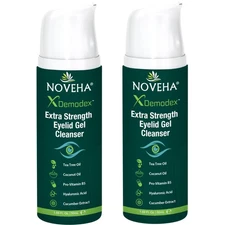 NOVEHA Demodex Extra Strength Eyelid Gel Cleanser - for Demodex MGD and Dry E...