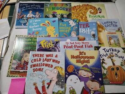 Scholastic Assorted Holiday Library Paperbacks Lot Of 13 PK-1 NEW (Hol2)